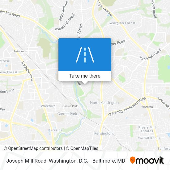 Joseph Mill Road map