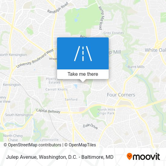 Julep Avenue map