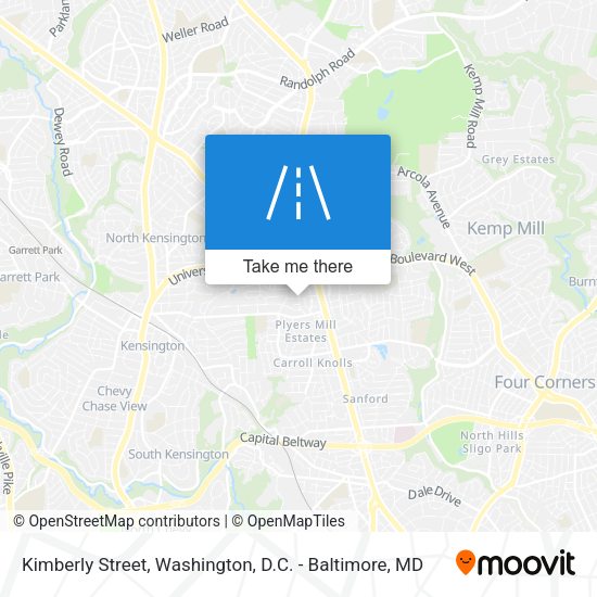 Kimberly Street map