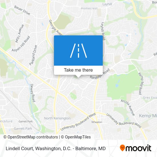 Lindell Court map