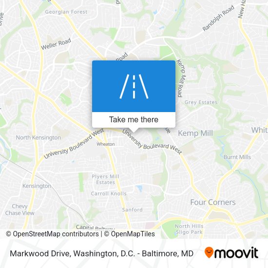 Mapa de Markwood Drive