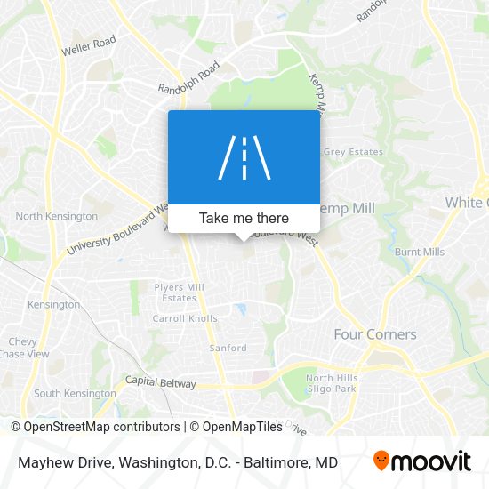 Mayhew Drive map