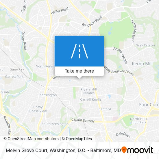 Melvin Grove Court map