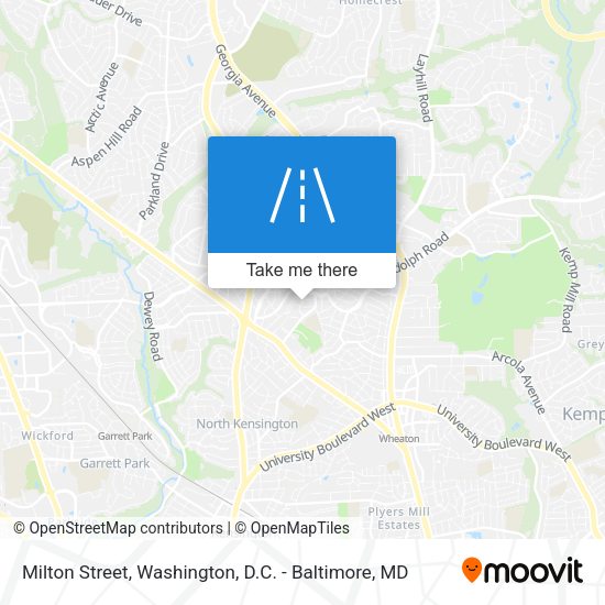 Milton Street map