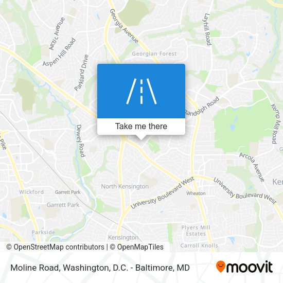 Moline Road map