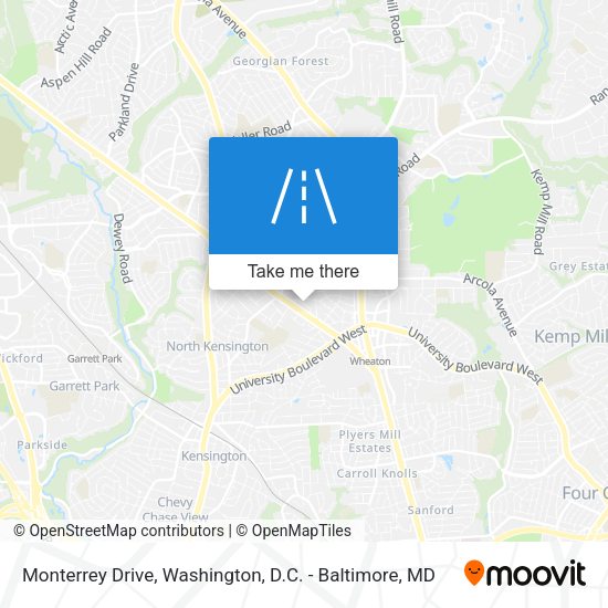 Monterrey Drive map