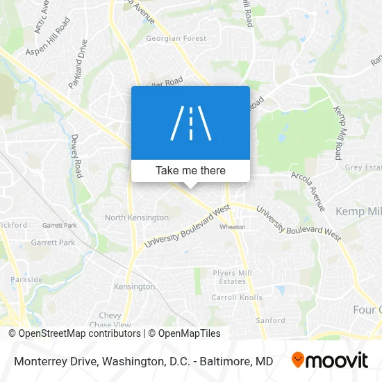 Monterrey Drive map