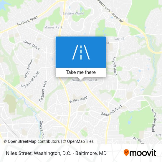 Niles Street map