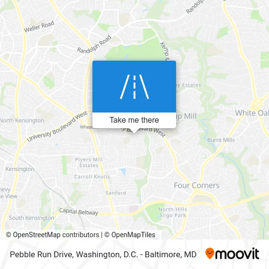 Pebble Run Drive map