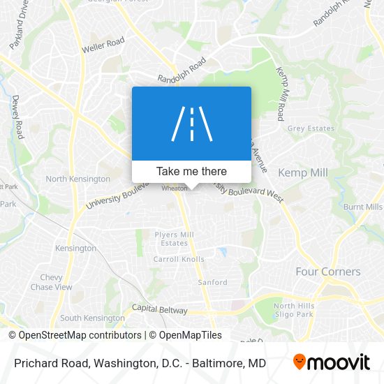 Prichard Road map