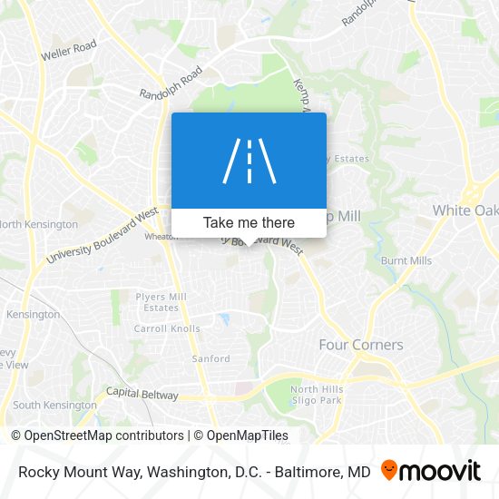 Rocky Mount Way map