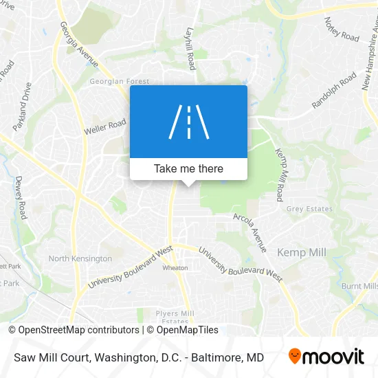 Saw Mill Court map