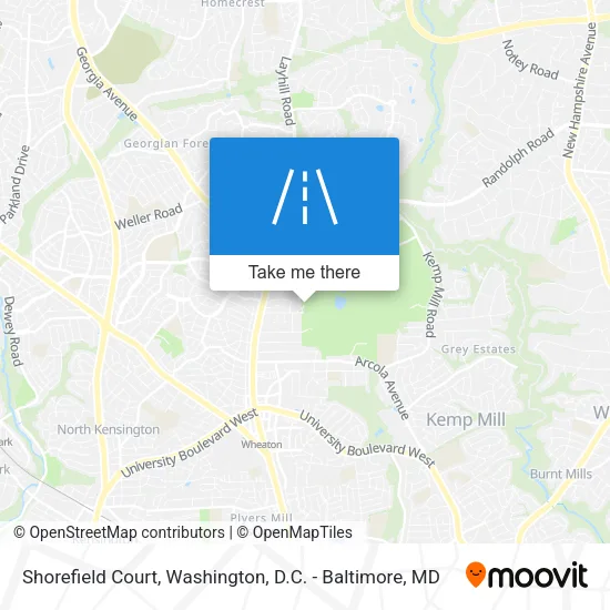 Shorefield Court map