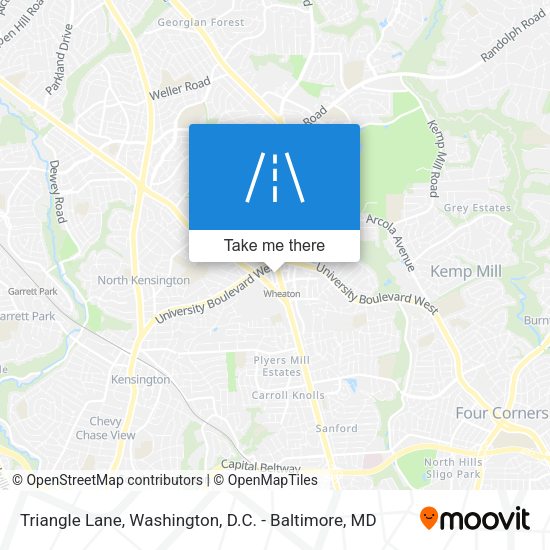 Triangle Lane map