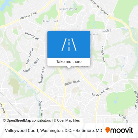 Valleywood Court map