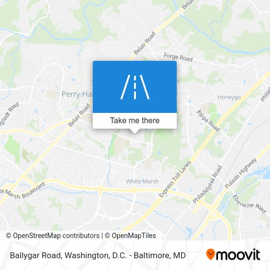 Ballygar Road map
