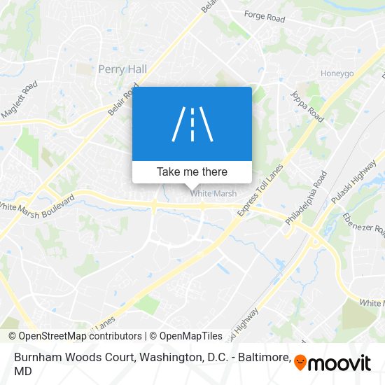 Burnham Woods Court map