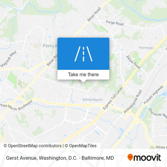 Gerst Avenue map