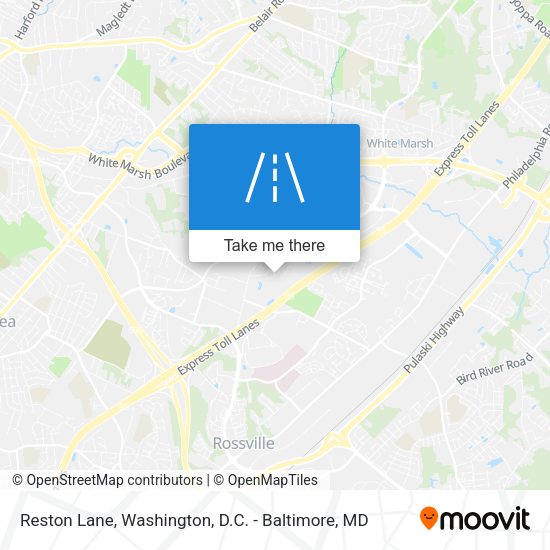 Mapa de Reston Lane