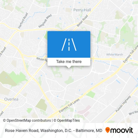 Rose Haven Road map