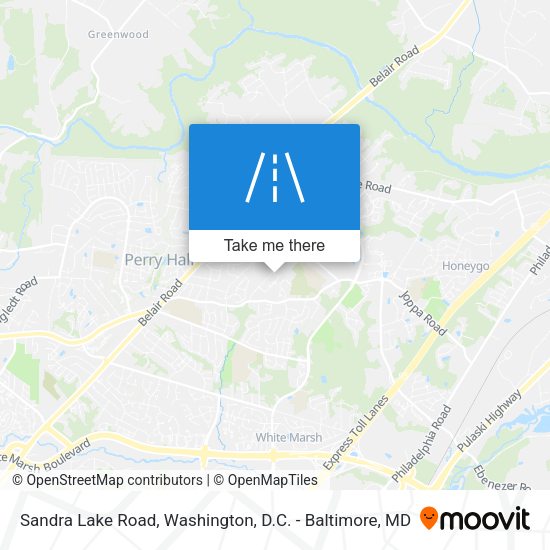 Sandra Lake Road map