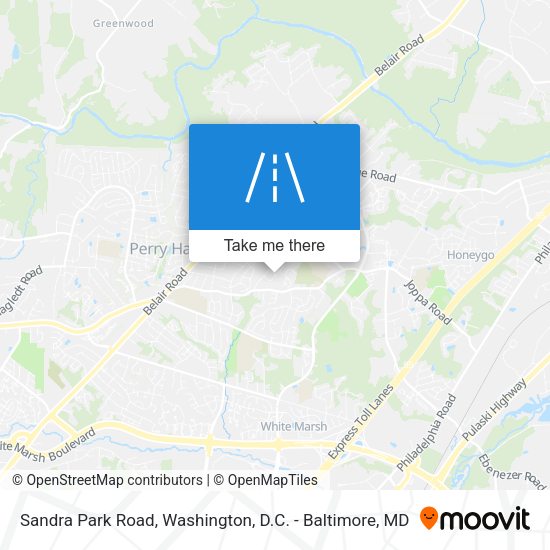 Mapa de Sandra Park Road