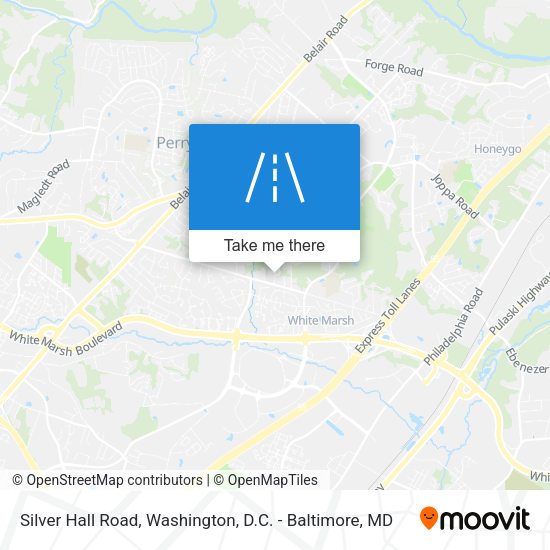 Silver Hall Road map