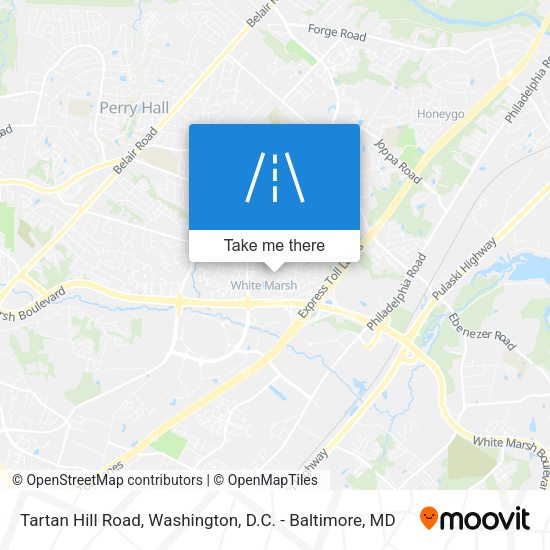 Tartan Hill Road map