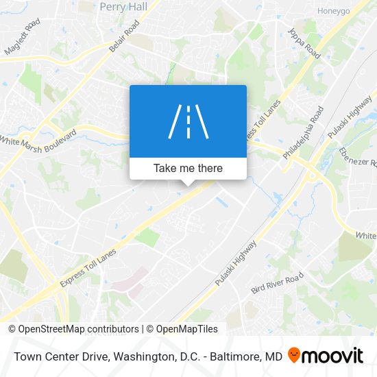 Town Center Drive map