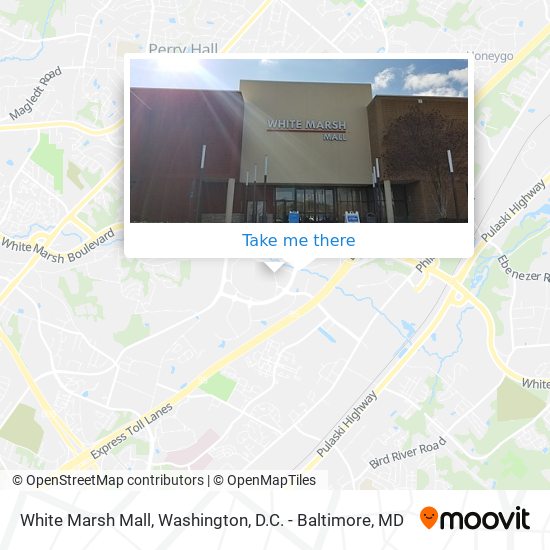 White Marsh Mall map
