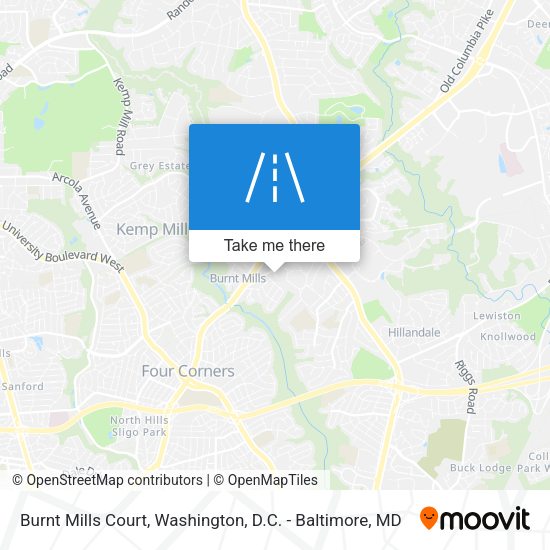 Mapa de Burnt Mills Court