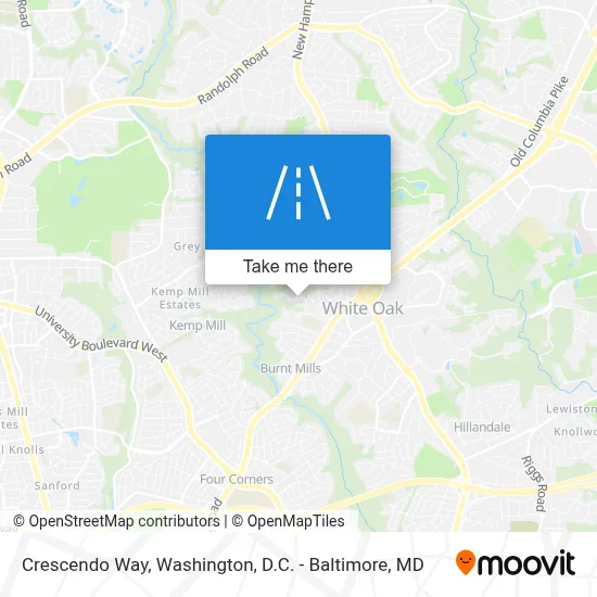 Crescendo Way map