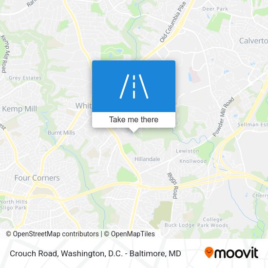 Crouch Road map