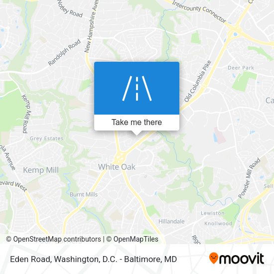 Mapa de Eden Road