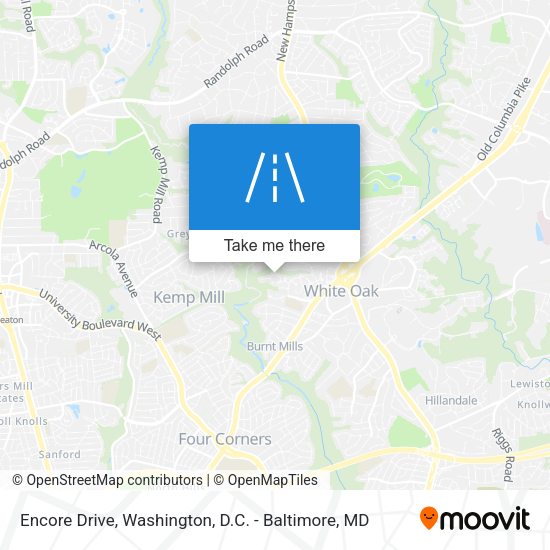 Encore Drive map