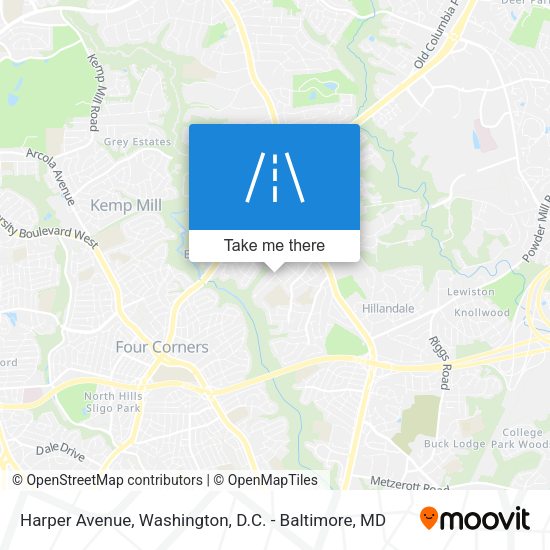 Harper Avenue map