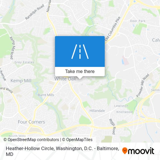 Mapa de Heather-Hollow Circle