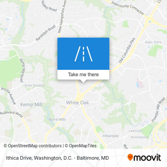 Ithica Drive map