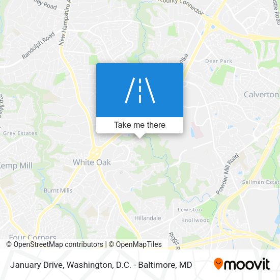Mapa de January Drive