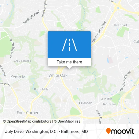 July Drive map
