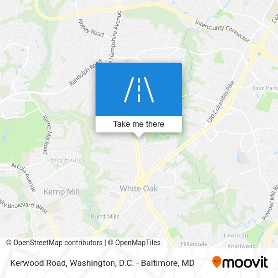Kerwood Road map