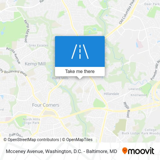 Mcceney Avenue map