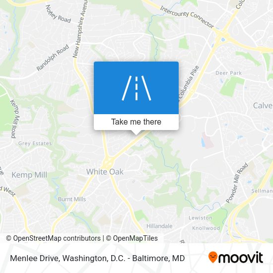 Menlee Drive map