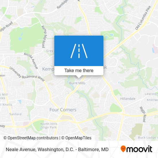 Neale Avenue map