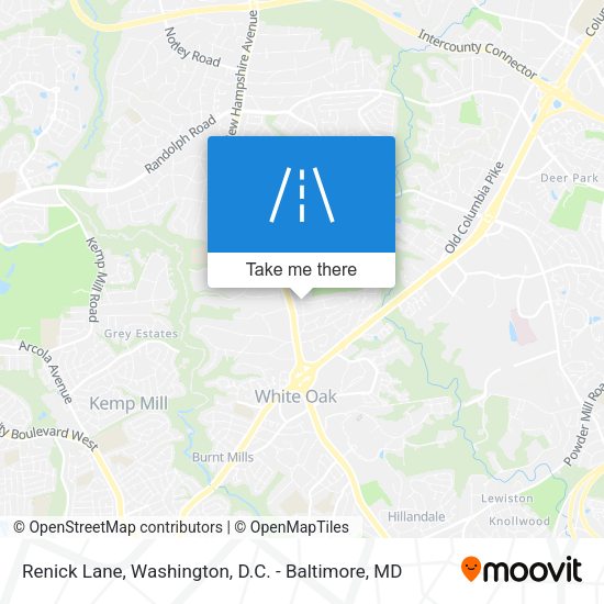Renick Lane map