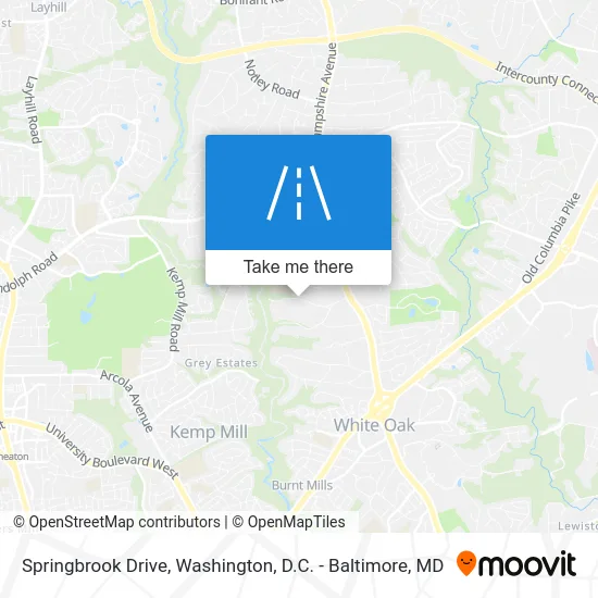 Springbrook Drive map