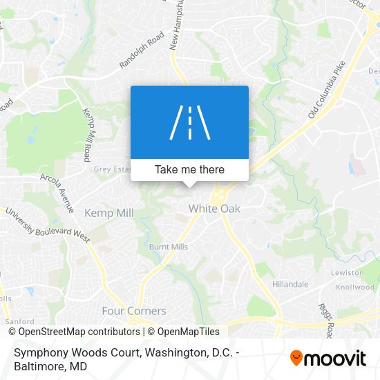 Symphony Woods Court map