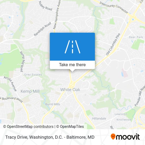 Tracy Drive map