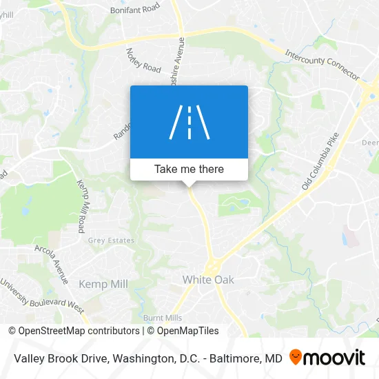 Valley Brook Drive map