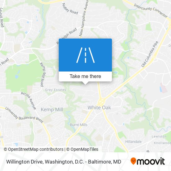 Willington Drive map